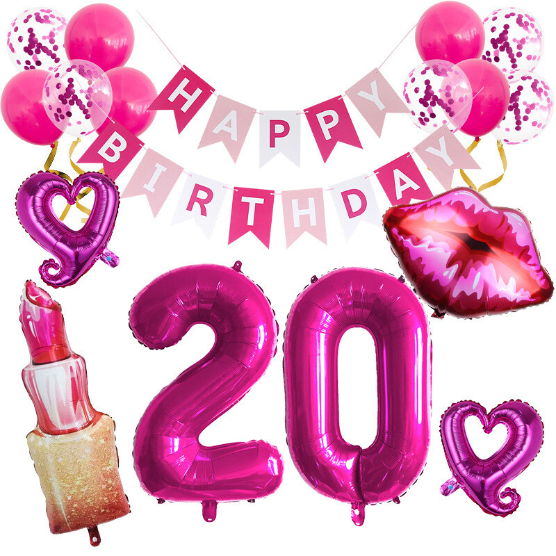 Ruj mare transfrontalier balon folie de aluminiu nunta de Ziua Îndrăgostiților buzele roșii iubesc propunerea de nuntă decorare atmosferă