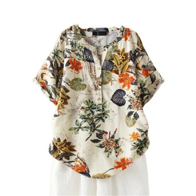 2023 Tricou cu mânecă scurtă din bumbac, cu mânecă scurtă