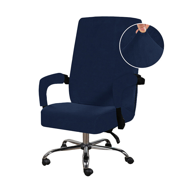 Dot solid color silver fox velvet fabric modern simple office chair computer chair wear-resistant dustproof chair cover