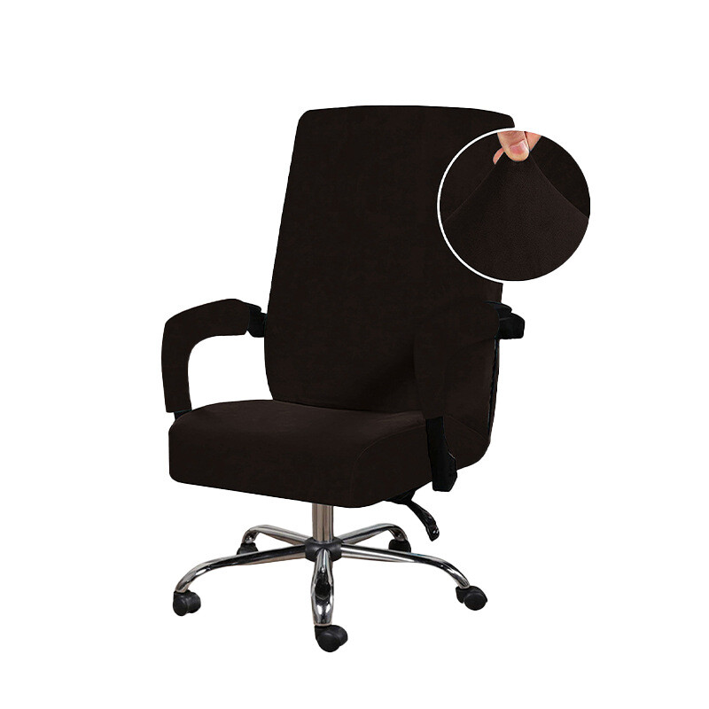 Pont egyszínű ezüst róka bársony szövet modern egyszerű irodai szék számítógépes szék kopásálló porálló székhuzat