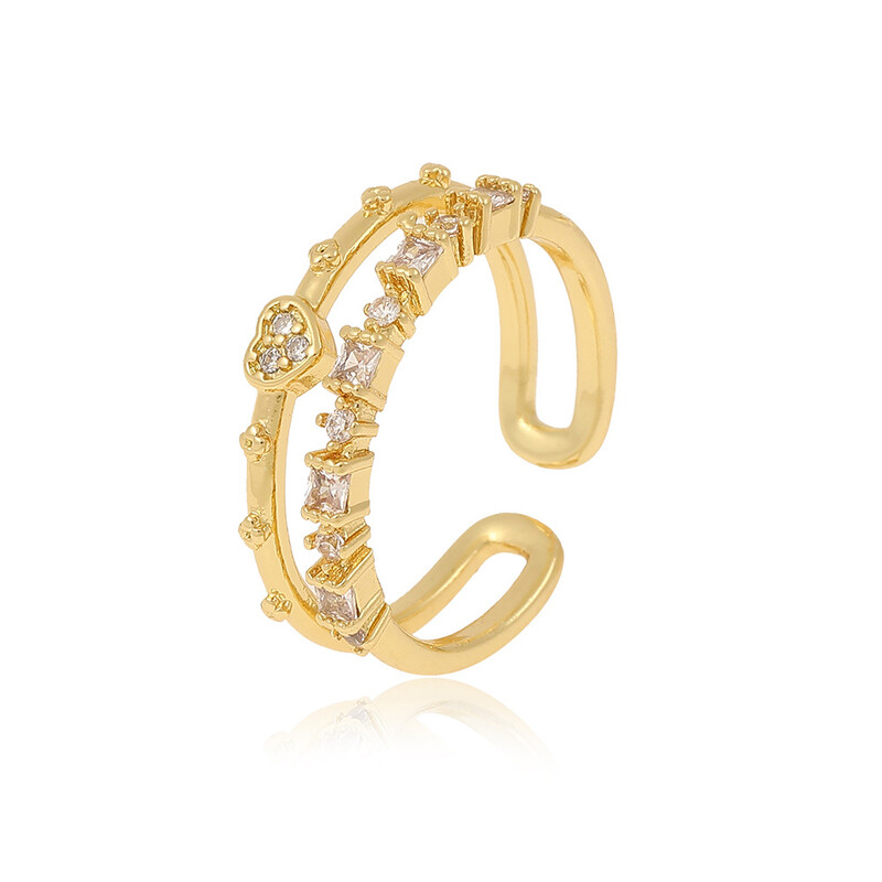 Határon átnyúló új női retro ékszer korona széles változat gyűrű nyíló állítható gyűrű személyre szabott farok gyűrű