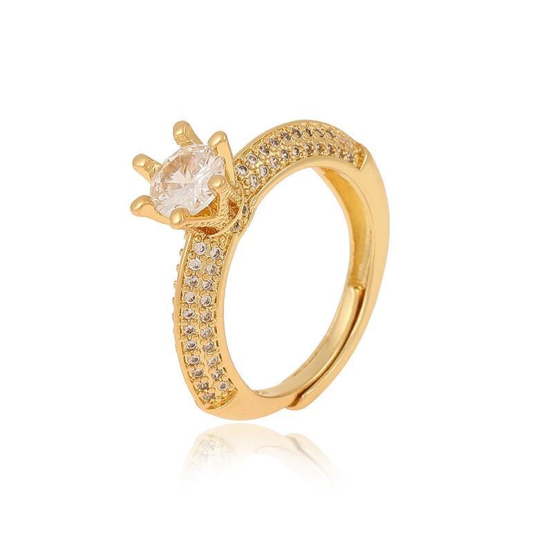 Határon átnyúló új női retro ékszer korona széles változat gyűrű nyíló állítható gyűrű személyre szabott farok gyűrű