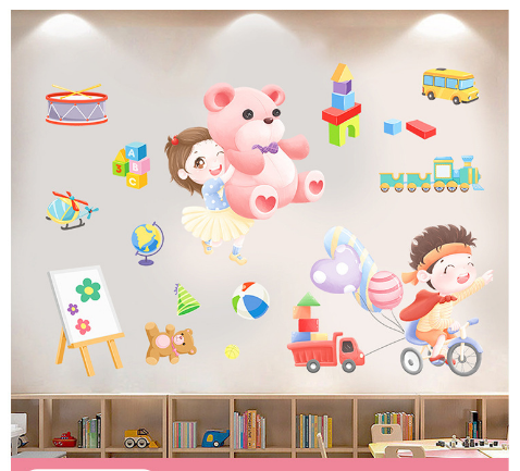 Vėjo animacinių filmų sienų lipdukai mergaičių širdžių lipdukai vaikų kambario dekoravimui mergaičių sienų lipdukai lipdukai didmeninė prekyba