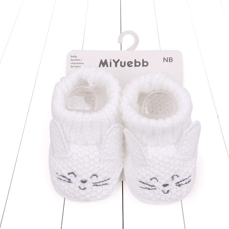 Pantofi pentru copii mici Desene animate pentru interior Pantofi și șosete de primăvară și toamnă anti-alunecare Pantofi de lână pentru bebeluși