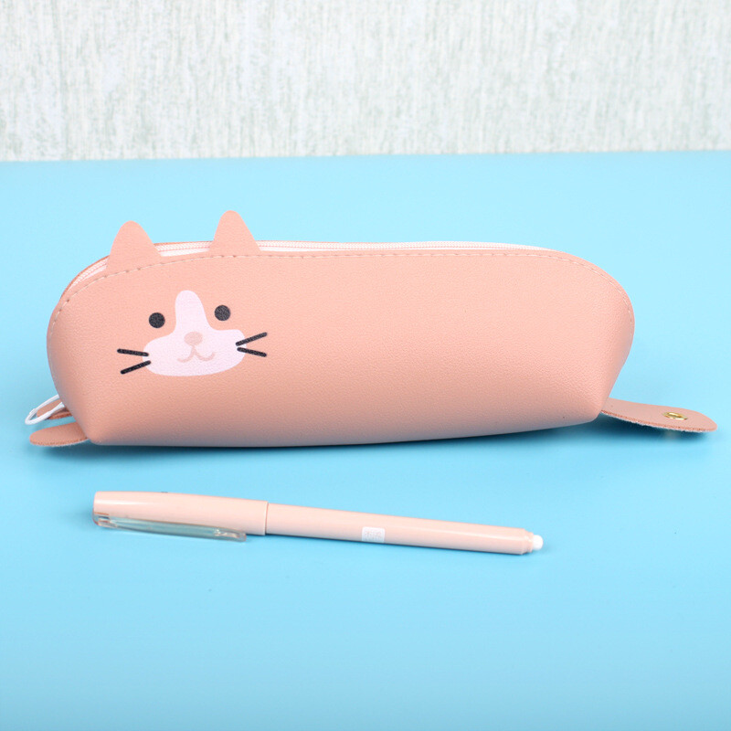 Creative pencil for girls Simple Korean-style pencil for elementary school students cute animals Junior high school students Stationery box interesting stationery bag