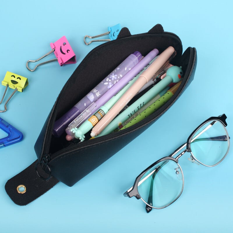 Kūrybinis pieštukas mergaitėms Paprastas korėjietiško stiliaus pieštukas pradinių klasių mokiniams mieli gyvūnėliai Jaunesniųjų klasių mokiniai Kanceliarinių prekių dėžutė įdomus raštinės reikmenų krepšys