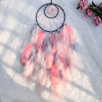 Dream Catcher Crystal Wind Chime Χειροποίητα φτερά Διακοσμητικά κρεβατοκάμαρας Δώρα γενεθλίων για τις γιορτές Διακόσμηση σπιτιού