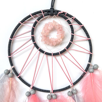 Dream Catcher Crystal Wind Chime Χειροποίητα φτερά Διακοσμητικά κρεβατοκάμαρας Δώρα γενεθλίων για τις γιορτές Διακόσμηση σπιτιού