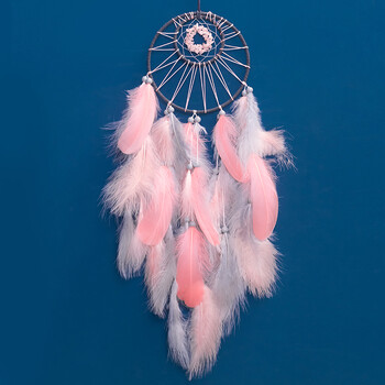 Dream Catcher Crystal Wind Chime Χειροποίητα φτερά Διακοσμητικά κρεβατοκάμαρας Δώρα γενεθλίων για τις γιορτές Διακόσμηση σπιτιού