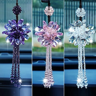 Mașină Frumoasă Oglindă Retrovizoare Agățate Ornamente Auto Crystal Pendant Decorare Accesorii pentru stil