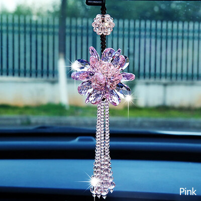 Autó gyönyörű visszapillantó tükör függő díszek autókristály medál dekoráció stílus kiegészítők