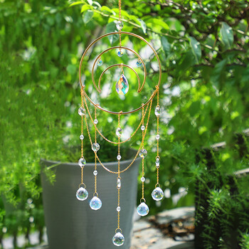 Sun Catcher Πολυέλαιος Κρυστάλλινο Dream Catcher Παράθυρο Πρίσμα Γυαλί Suncatcher Διακόσμηση κήπου αυλής Χριστουγεννιάτικες ηλιόλουστες εξωτερικού χώρου