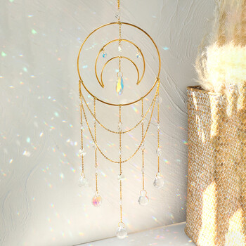 Sun Catcher Πολυέλαιος Κρυστάλλινο Dream Catcher Παράθυρο Πρίσμα Γυαλί Suncatcher Διακόσμηση κήπου αυλής Χριστουγεννιάτικες ηλιόλουστες εξωτερικού χώρου