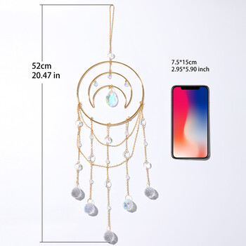 Sun Catcher Πολυέλαιος Κρυστάλλινο Dream Catcher Παράθυρο Πρίσμα Γυαλί Suncatcher Διακόσμηση κήπου αυλής Χριστουγεννιάτικες ηλιόλουστες εξωτερικού χώρου