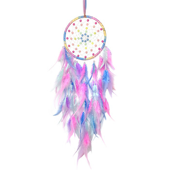 Dream Catcher Χειροποίητο πολύχρωμο φτερό Wind Chimes Κρεβατοκάμαρα Διακοσμητικά Τοίχου Δώρα Φεστιβάλ Δώρα Αξεσουάρ σπιτιού