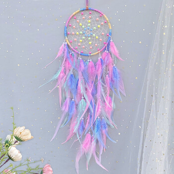 Dream Catcher Χειροποίητο πολύχρωμο φτερό Wind Chimes Κρεβατοκάμαρα Διακοσμητικά Τοίχου Δώρα Φεστιβάλ Δώρα Αξεσουάρ σπιτιού