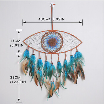 Dream Catcher Nordic Evil Eye Dream Catcher Διακόσμηση σπιτιού Ρετρό Χειροποίητο κρεμαστό μενταγιόν στολίδι Χειροτεχνία Δώρο Διακόσμηση σπιτιού