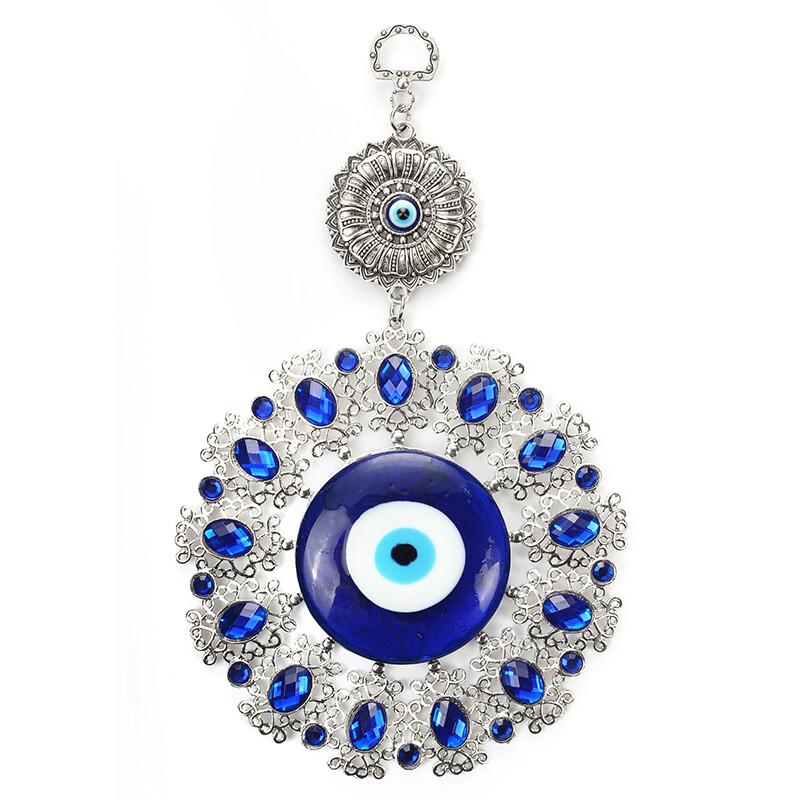 Lucky Eye Turkish Evil Eye Seinale Rippklaasist võtmehoidja Etnilise kristallist suure silmaga auto võtmehoidja moeehted EY4914