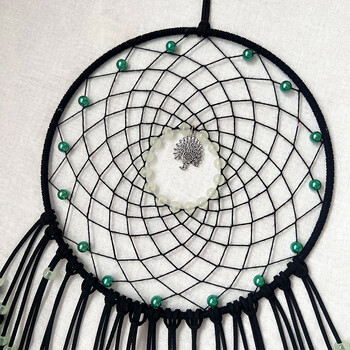 Dream Catcher Χειροποίητο Wind Chimes Φτερό παγωνιού Φωτεινές χάντρες Κρεμαστό τοίχου Δώρα γενεθλίων Εορταστική χειροτεχνία διακόσμησης σπιτιού