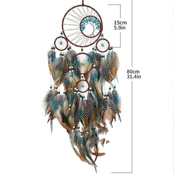 Υψηλής ποιότητας Τυρκουάζ Lucky Tree Dreamcatcher Κρεμαστά Wind Chimes