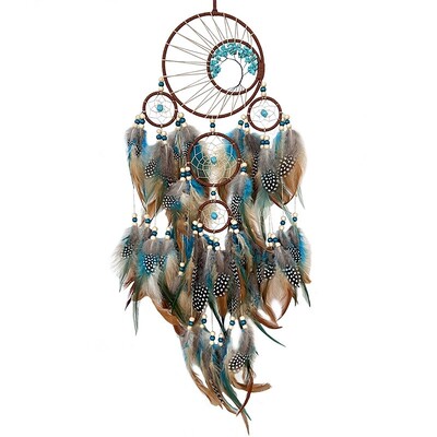 Aukštos kokybės turquoise Lucky Tree Dreamcatcher kabantys vėjo varpeliai