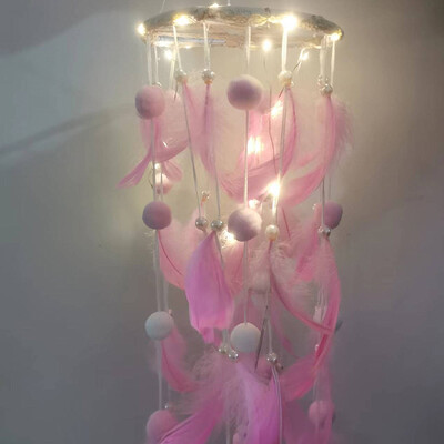 Kézzel szőtt tollas kézműves álomfogó hálószoba szélcsengői akasztós dekorációk álomfogó légi dísz csecsemő grill ajándék