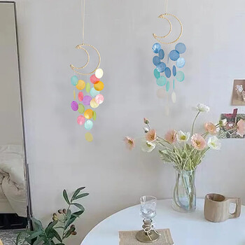 Φυσικό σχήμα κοχυλιού Ins Style Wind Chimes Διακοσμητικά κρεμαστά στολίδια Δώρα γενεθλίων φωτογραφίας παιδικού δωματίου