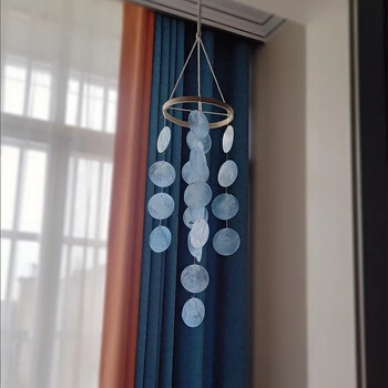 Φυσικό σχήμα κοχυλιού Ins Style Wind Chimes Διακοσμητικά κρεμαστά στολίδια Δώρα γενεθλίων φωτογραφίας παιδικού δωματίου