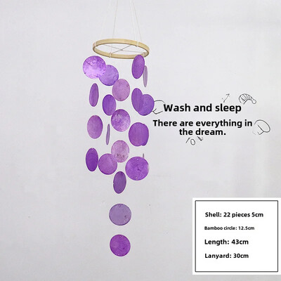 Természetes kagylóforma Stílusú szélcsengő Dekoratív függő díszek Gyermekszoba fotózás kellékek születésnapi ajándékok