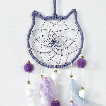 Χαριτωμένο Dream Catcher To Hang Διακόσμηση σπιτιού Star Moon Dreamcatcher Feather Διακοσμητικά τοίχου Εσωτερικό Παιδικό Δωμάτιο Σπίτι Διακόσμηση