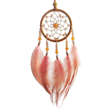 1 τμχ Dream Catchers Ring Retro Manual Dream Catchers Διακόσμηση σπιτιού Φυσική πέτρα Tree of Life Dreamcatcher Στολίδια τοίχου