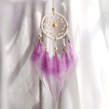 1 τμχ Dream Catchers Ring Retro Manual Dream Catchers Διακόσμηση σπιτιού Φυσική πέτρα Tree of Life Dreamcatcher Στολίδια τοίχου