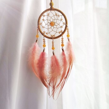 1 τμχ Dream Catchers Ring Retro Manual Dream Catchers Διακόσμηση σπιτιού Φυσική πέτρα Tree of Life Dreamcatcher Στολίδια τοίχου