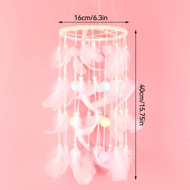 Álomfogó Szélharangok Art Chimes Lányok Szobadekorációk Hálószoba Függesztékek Hálószoba Dekoráció Ajándék kézzel készített toll