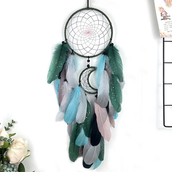 Dream Catcher Χειροποίητα πολύχρωμα φτερά Wind Chimes Σαλόνι Υπνοδωμάτιο Φόντο διακόσμηση τοίχου Δώρα Φεστιβάλ Διακόσμηση σπιτιού