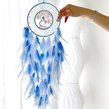 Life Tree Feather Dream Catchers Διακόσμηση σπιτιού Χειροποίητα Dream Catchers Party Γαμήλια Κρεμάστρες Wind Chimes Dream Catcher