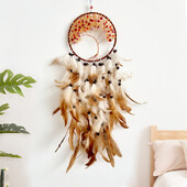 Álomfogó Életfa kristály kézzel készített szélcsengő Nordic nappali Hálószoba Fali dekoráció Ünnepi parti ajándékok otthoni kiegészítők