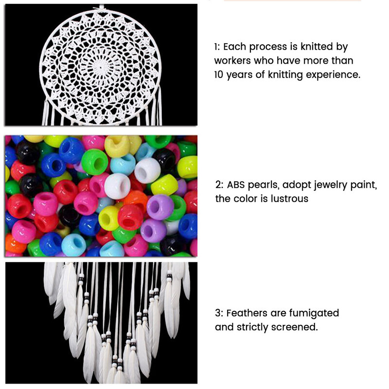 Fehér álomfogó skandináv stílusú tollszövés falra akasztó otthoni nappali felnőtt gyerekeknek hálószoba dekoráció szélcsengő álomfogó
