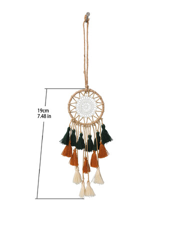 Μίνι Dream Catcher Macrame Διακοσμητικό Αυτοκινήτου Τοίχου Boho Διακόσμηση σπιτιού Μικρό Dreamcatcher Κρεμαστό τοίχο σκανδιναβικό στολίδι Μασκότ Δώρο