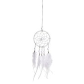 Radošs sapņu ķērājs dobi vēja zvani Mini piekarināms dekors ar rokām ar spalvu mežģīnēm Dreamcatcher krelles ballītes ornaments