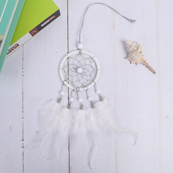 Creative Dream Catcher Hollow Wind Chimes Μίνι κρεμαστό στολίδι με φτερό δαντέλα Dreamcatcher Bead Party Στολίδι