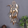 Decoratiuni de epocă pentru casă, prins de vise cu pene retro, pene, agățat pe perete, prindere de vise, țesut, cadouri pentru decorarea camerei mașinii