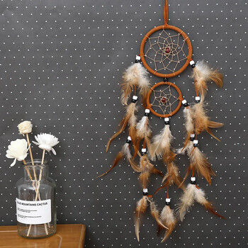 Vintage διακόσμηση σπιτιού Ρετρό με φτερά Dream Catcher Φτερά Ονειροπαγίδες Κρεμαστά τοίχου Dream Catchers Weaving Decor Δώρα για Διακόσμηση δωματίου αυτοκινήτου