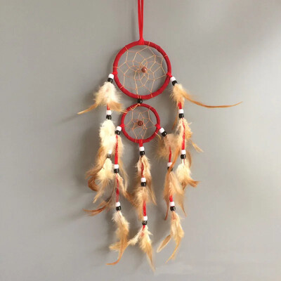 Decoratiuni de epocă pentru casă, prins de vise cu pene retro, pene, agățat pe perete, prindere de vise, țesut, cadouri pentru decorarea camerei mașinii