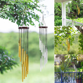 Arany ezüst fém szélcsengő kézműves erkély kültéri udvar kert otthon függő dísz születésnapi esküvői parti emlékmű dekoráció ajándék