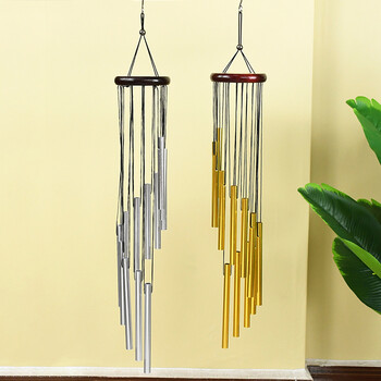 Χρυσό Ασημί Μεταλλικό Wind Chimes Craft Μπαλκόνι Εξωτερική αυλή Κήπος Σπίτι Κρεμαστό στολίδι Γενέθλια Γαμήλιο πάρτι Αναμνηστικό Δώρο