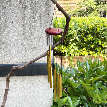 Χρυσό Ασημί Μεταλλικό Wind Chimes Craft Μπαλκόνι Εξωτερική αυλή Κήπος Σπίτι Κρεμαστό στολίδι Γενέθλια Γαμήλιο πάρτι Αναμνηστικό Δώρο