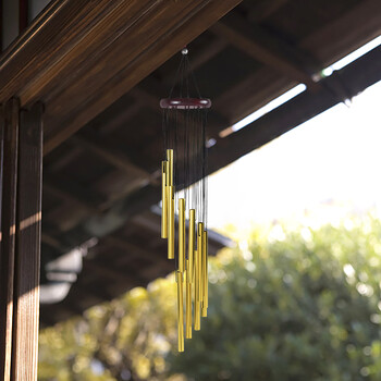 Χρυσό Ασημί Μεταλλικό Wind Chimes Craft Μπαλκόνι Εξωτερική αυλή Κήπος Σπίτι Κρεμαστό στολίδι Γενέθλια Γαμήλιο πάρτι Αναμνηστικό Δώρο