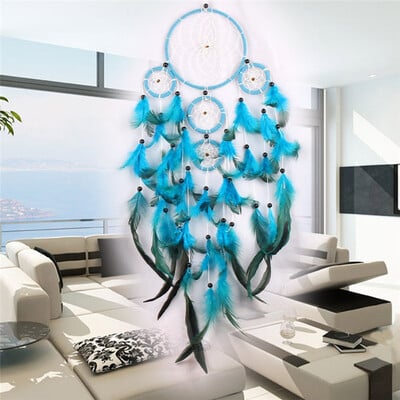 Freeship Handmade India n Dream Catcher agățat cu ratan mărgele pene perete decorare mașină ornament Dreamcatcher