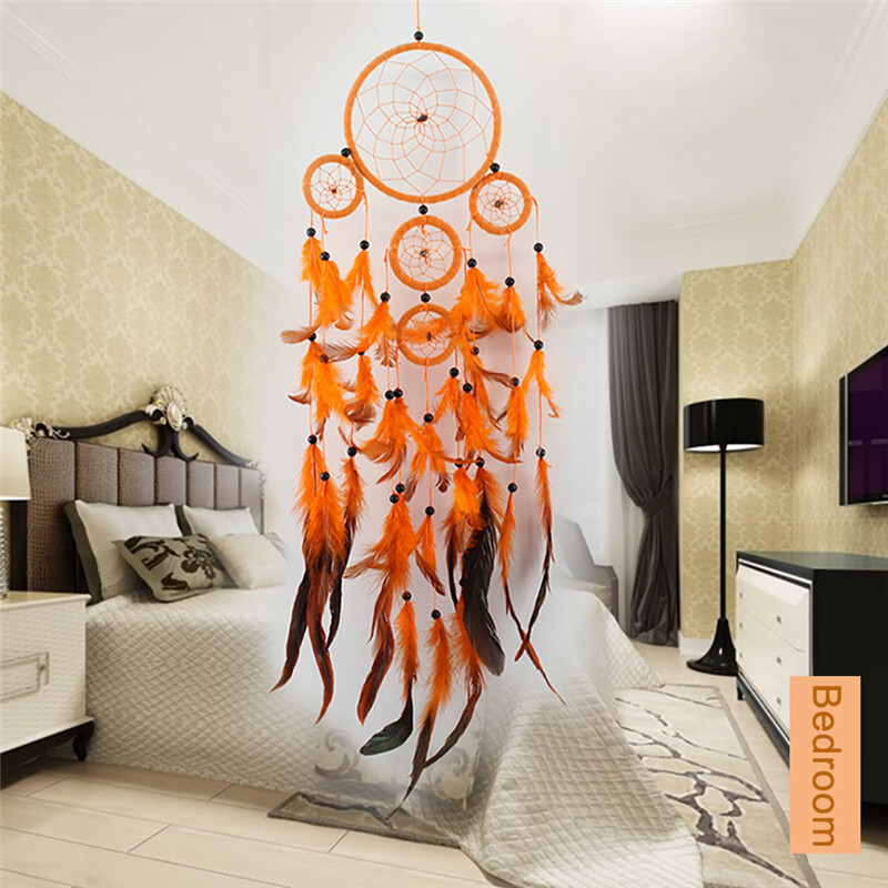 Freeship Handmade India n Dream Catcher agățat cu ratan mărgele pene perete decorare mașină ornament Dreamcatcher